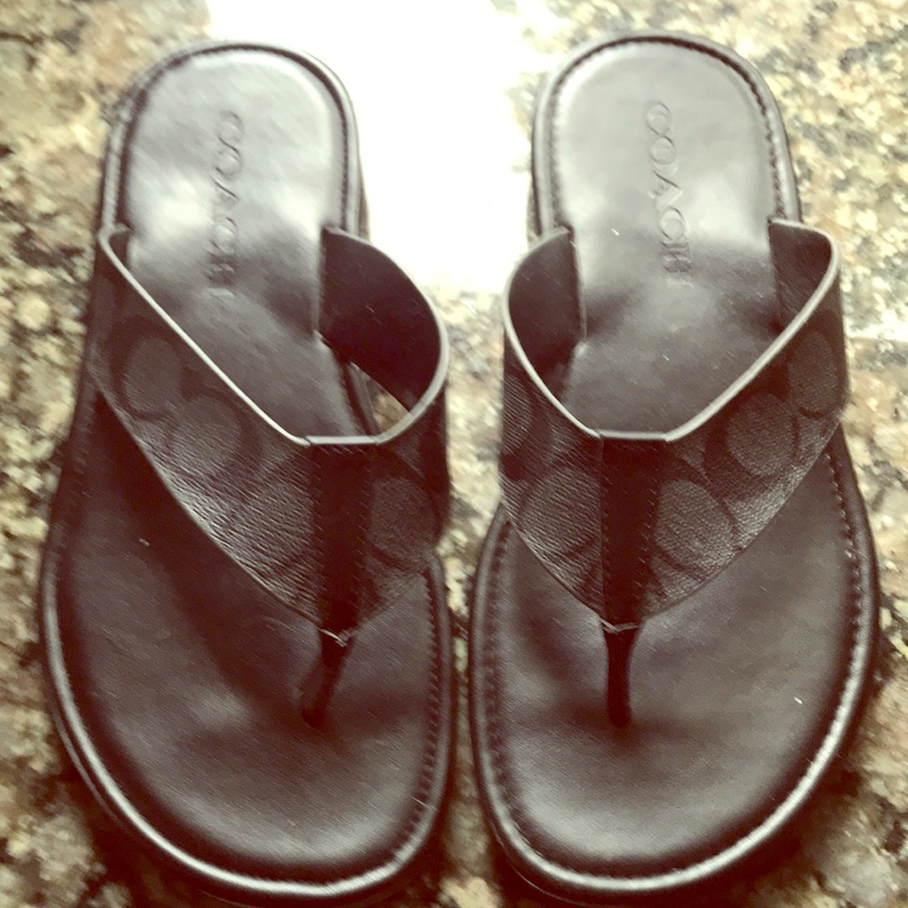 Coach flip flops
